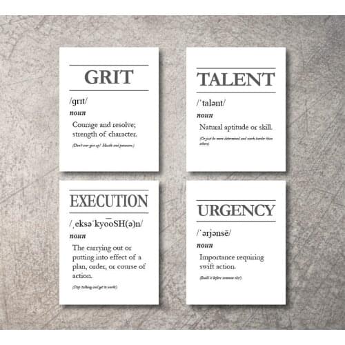 Office Declaration Poster Modern Simple Black and White Study Canvas Painting Pictures for Home Design Wall Decor Minimalist