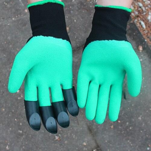 Hot Rubber Garden Gloves Safety Gardening Gloves for Soil Flip Man Moman Protection Hand Garden Tools Supplies Products New