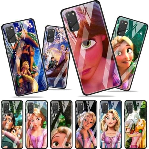 Rapunzel Disney Movie for Samsung Galaxy S20 FE Ultra Note 20 S10 Lite S9 S8 Plus Luxury Tempered Glass Phone Case Cover