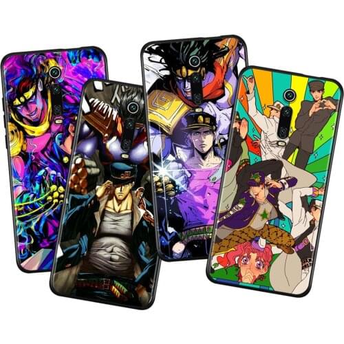 Hot Anime JoJo Bizarre Adventure For Xiaomi Redmi K40 Gaming K30i K30T K30S K30 Ultra K20 10X Pro Black Silicone Phone Case