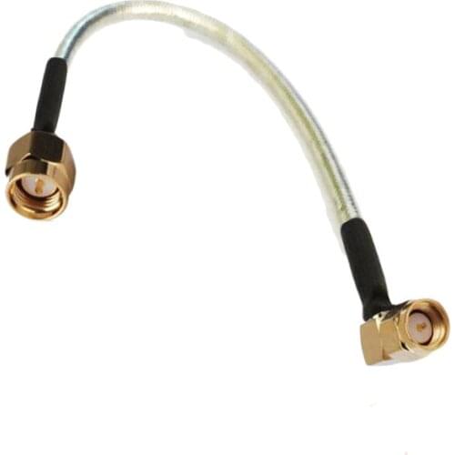 10pcs SMA Male to SMA male Right Angle Connector RG402 Semi-rigid RG-402 Coax Pigtail Coaxial Cable 10cm 15cm 20cm 30cm 50cm