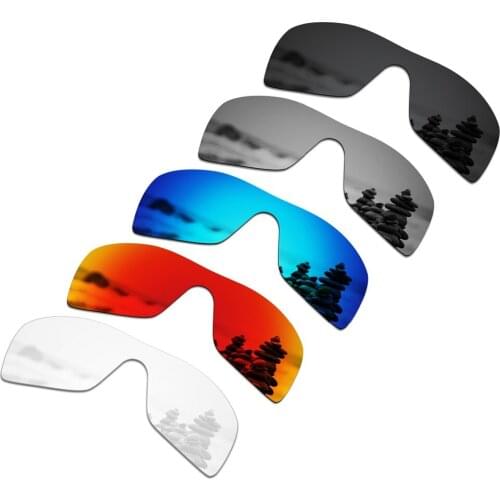 SmartVLT 5 Pieces Polarized Sunglasses Replacement Lenses for Oakley Batwolf - 5 Colors