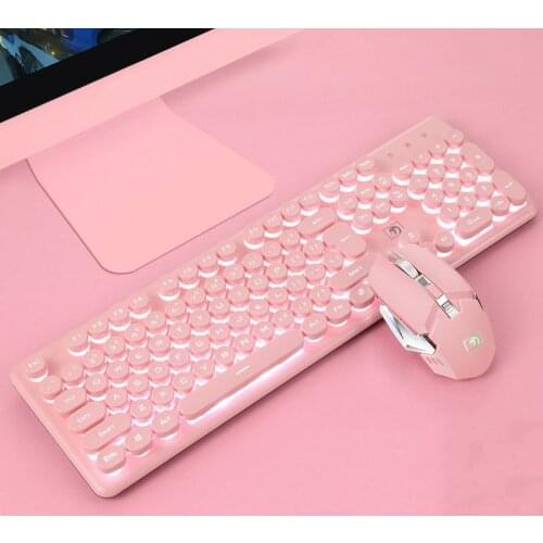 Brand New Gaming Keyboard and Mouse Set Rainbow Backlight Usb Mechanical Ergonomic Chargable Keyboard Mouse Kit for PC Laptop