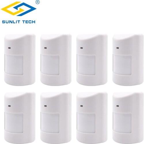 Sunlit Tech Wireless Pet Pir Sensor 433MHZ 20KG Pet Immune Motion PIR Detector Infrared Motion Sensor Home Security Alarm System