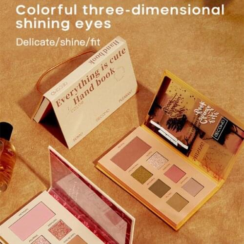 7 Colors/Set Pearlescent Glitter Eye Shadow Pigment Eyeshadow Palette Matte Shimmer Waterproof Colorful Makeup Cosmetic TSLM1