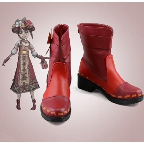 Hot Game Identity V Cosplay Costumes Shoes Emma Woods Gardener Women Fashion Anime Lolita Ankle Boots