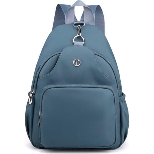 Female Pack High Quality Nylon Backpack Fashion Bagpack Shoulder Back Bag Simple Backpacks for Girls Portable Bookbag