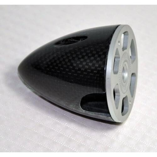 3.25inch Carbon Fiber Spinner With Aluminum Plate For Electric Airplane Use Reverse Pusher Propeller Two Blades Spinner