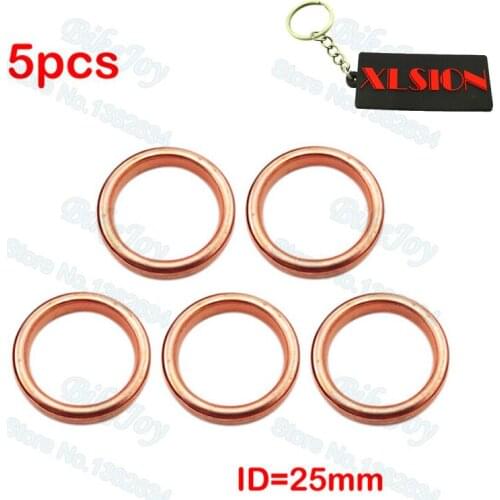 5PCS Exhaust Muffler Pipe Gasket ID 25mm For 50cc 110cc 125cc 140cc 160cc Dirt Pit Bike ATV Quad Buggy Go Kart Scooter Moped