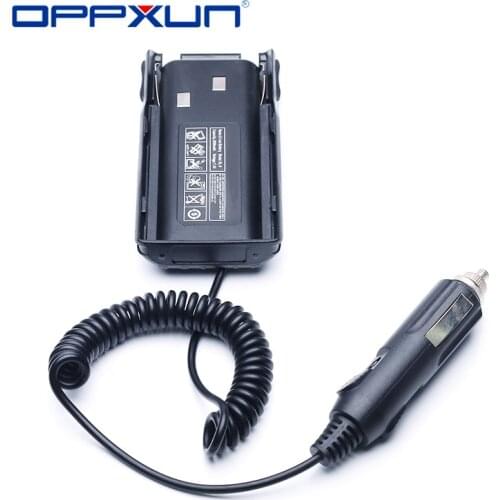 OPPXUN Walkie Talkie BL-8 BL8 Car Charger Battery Eliminator Adapter High End for Two Way Radio Baofeng UV-82 UV-82L UV-8D UV-89