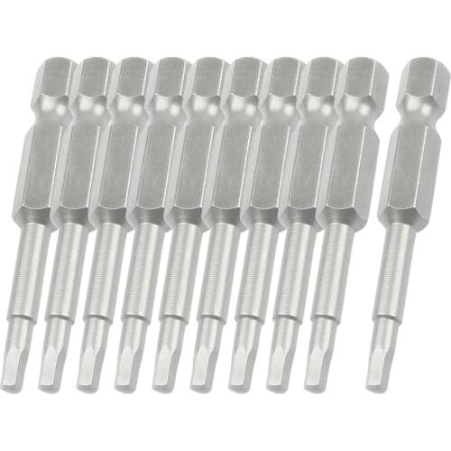 Uxcell Power Tool 2.5mm Hex Head Magnetic Tip Screwdriver Bits 50mm 10 Pcs