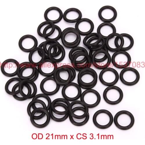 OD 21mm x CS 3.1mm black NBR nitrile o ring o-ring oring sealing rubber 70 shore A