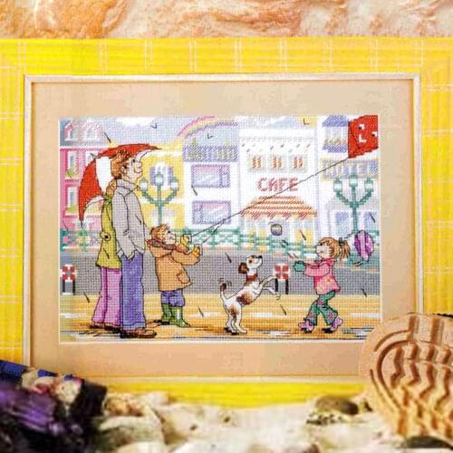 Crazy95-1 DIY Homefun Cross Stitch Kit Packages Counted Cross-Stitching Kits New Pattern NOT PRINTED Cross stich Painting Set