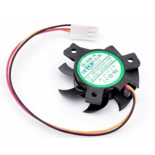 DFS401012L Diameter 37mm, hole pitch 25x25x25mm DC12V 0.7W 3 wires, cooling fan for soft router heat sink aluminum fins