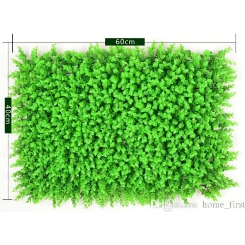 Environment Atificial Turf Wall Milan Eucalyptus Plastic Proof Lawn 60*40cm Outdoor Ivy Fence Bush Plant Wall Garden Decorations