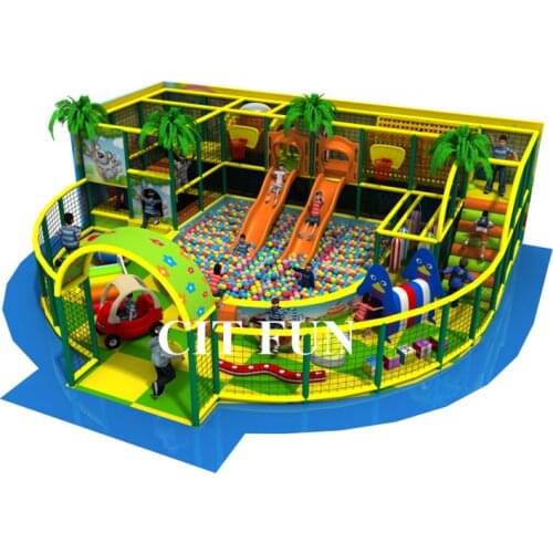 EU standard kids pink indoor playground , naughty castle for sale CIT-IN213B