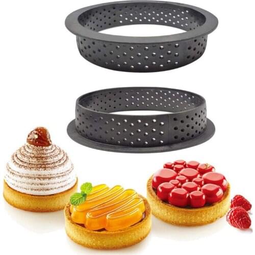 Mousse Ring Cake Mold DIY French Dessert Baking Pan Round Square Pie Ring Pastry Cake Decorating Tools Kitchen Accessories