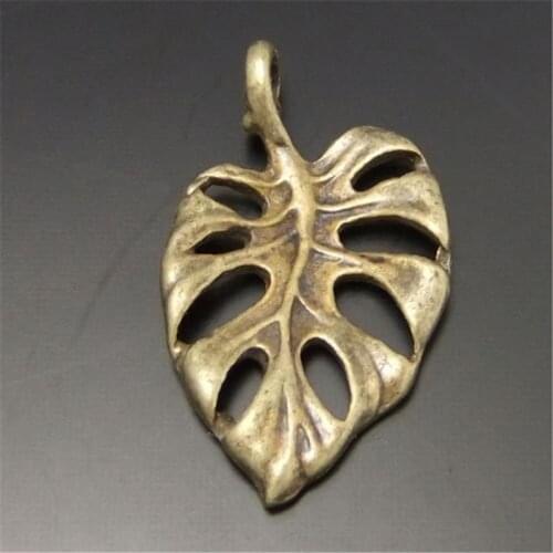 GraceAngie 80PCS Antique Bronze Tone Leaf Alloy Charm Pendant Jewelry Accessory 15*12*2MM 03103