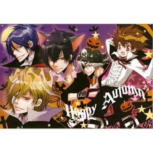 Nice HITMAN REBORN Poster Custom Satin Poster Print Cloth Fabric Wall Poster Print Silk Fabric Print Poster