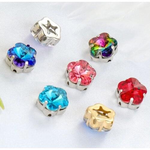 XiChuan High Quality K9 10mm Plum Shape Rhinestone Crystal stones DIY Jewelry Making Loose Beads Clothing & Accessories Clothes
