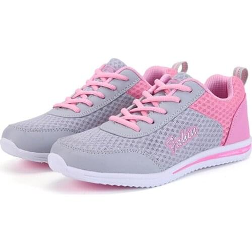 Women Shoes 2019 Summer White Sneakers Basket Femme Super Light Vulcanized Shoes Female Mesh Sneakers Women Casual Shoe