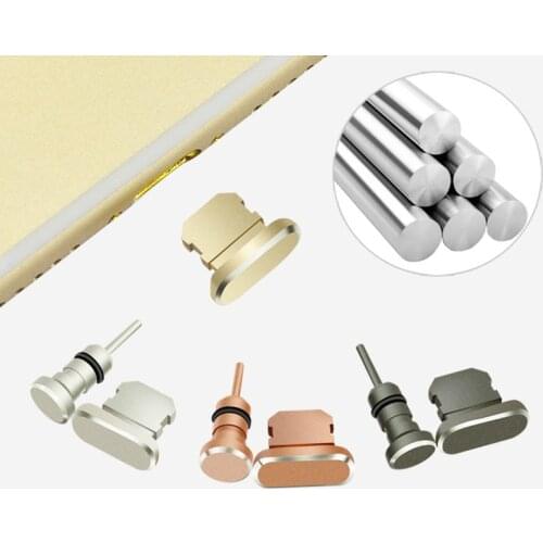 Metal 3.5mm Jack Headphone Port Anti Dust Plug For iPhone 7 X 6S Plus Xs Max Stopper Cover Phone Accessories Charging Dust Plug