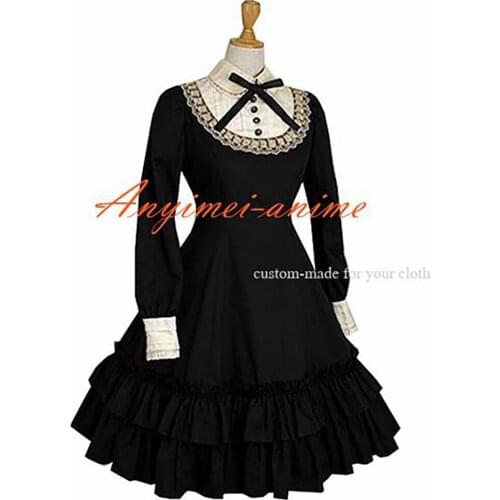 Gothic Lolita Punk Fashion Dress Cosplay Costume Have A Bowknot Custom-made[CK1197]