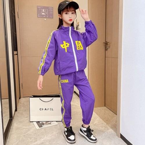 2021 New Autumn Baby Casual Tracksuit Children Girl Cotton Zipper Jacket Pants 2Pcs/Sets Kids Leisure Sport Suit Infant Clothing
