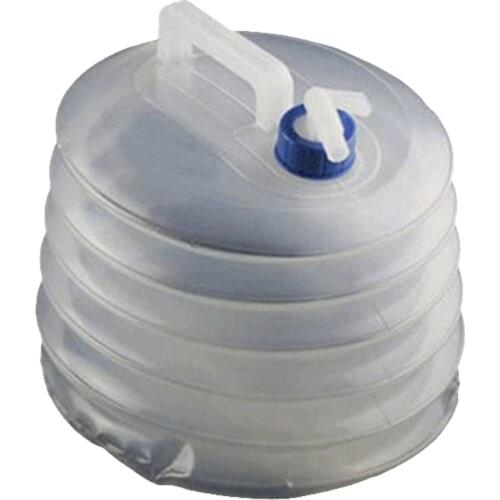 New Portable Outdoor Car Camping Plastic Folding Bucket PE Compression Expansion Bottle Kettle Foldable Collapsible Water Bucket