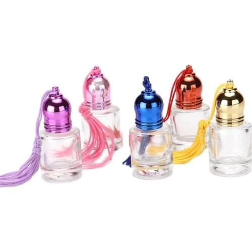4ml Roller Ball Bottle Travel Portable Roll On Bottle Essential Oil Aromatherapy Vial Clear Column Glass Perfume Vial 25pcs/lot