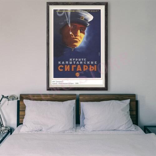 RE332 Retro Russian Style Painting Commercial Publicity 178 Custom Silk Poster Home Deco Wall Art Christmas Gift