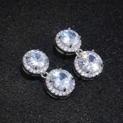 Luxury Ladies Fashion Zircon Pendant Earrings Fashion All-Match Exquisite Jewelry Accessories