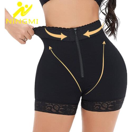 NINGMI Body Shaper Butt Lifter Panties Waist Trainer Women Push Up Strap Seamless High Waist Shaping Panties Shapewear with Hook