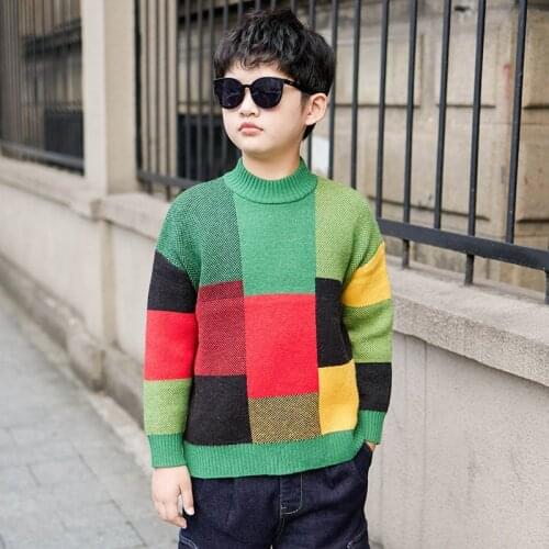 Boys Sweater Kids Outwear Tops Jackets 2021 O Neck Fleece Thicken Warm Winter Autumn Costume Teenage Children Clothing