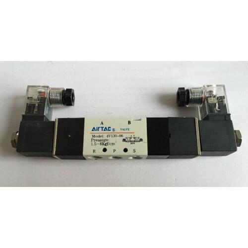 Air Solenoid Valves 4V130-06 3 Position 5 Port 1/8" Pneumatic Control Valve DC12V DC24V AC110V AC220V