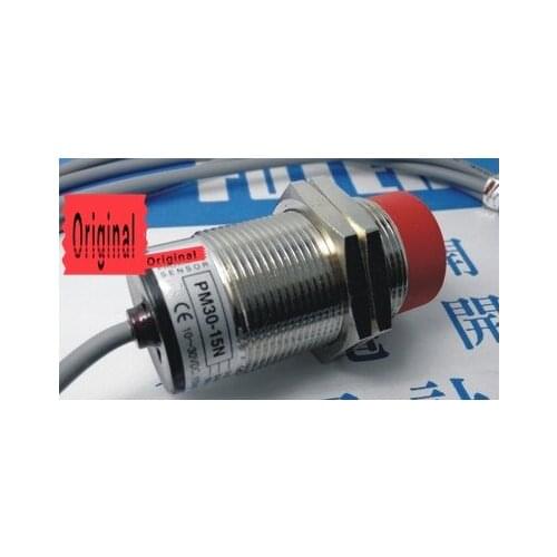 2PCS PM30-15N Switch Sensor M30 3 Wire NPN NO Sn-15mm 10-30VDC