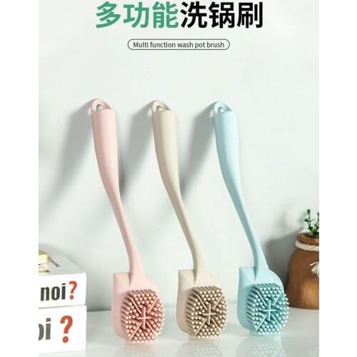 2021 New Multifunctional wash pot brush Silicone pot washing artifact