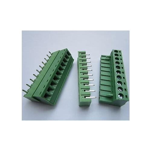30 pcs 5.08mm Close Angle 10 pin Screw Terminal Block Connector Pluggable Type