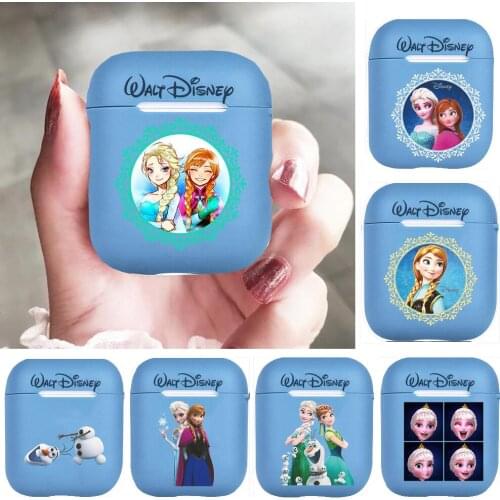 Ana Elsa Disney Frozen PrincessPattern Case for Airpods Pro 1/2 Cover Protective Earphone Cases Headphones Funda Protective For