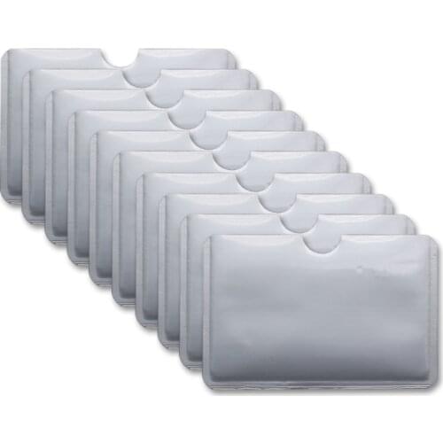 10PC Anti Rfid Blocking Reader Lock Card Holder Id Bank Card Case Protection Aluminium Metal Smart Anti-theft Credit Card Holder