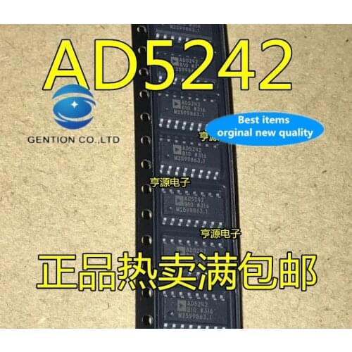 5PCS AD5242 AD5242B10 SOP-16 AD5242BRZ10 AD5242BR10 digital potentiometer in stock 100% new and original