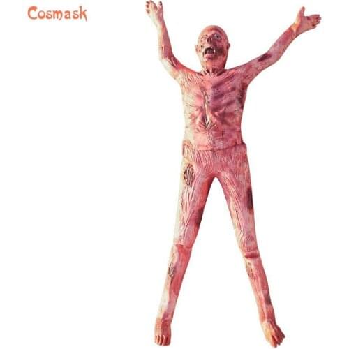 Cosmask Halloween Ghost Decoration Toys Creepy Scary Ghost Prop Party Ornament Horror Bloody Body Hanging Ghoul Haunted House Ba