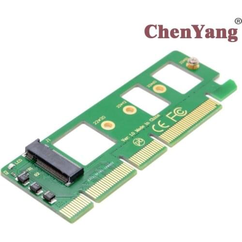 CY Chenyang NVME AHCI NGFF M-key SSD to PCI-E 3.0 16x x4 Adapter for XP941 SM951 PM951 A110 m6e 960 EVO SSD