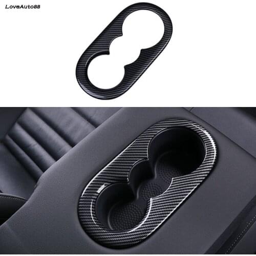 Car Rear Drink Bottle Water Cup Holder Frame Decoration Cover Trim For Volkswagen VW Jetta MK7 2019 2020 2021 Car Accessories