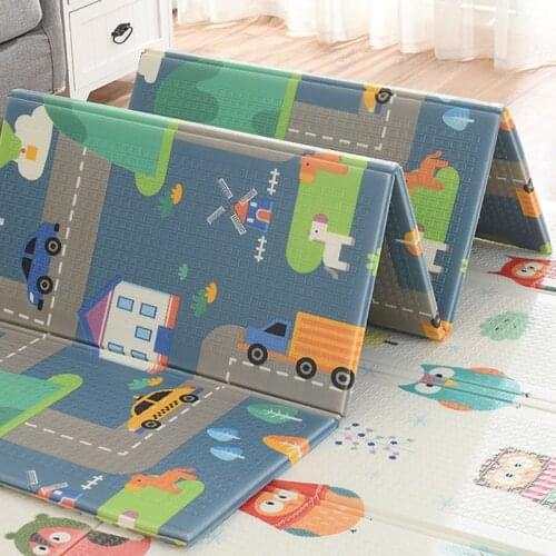Baby Gym Carpet Foldable Baby Play Mat XPE Foam Toddler Soft Crawling Pad Waterproof Large Kids Rug Educational Games Mats