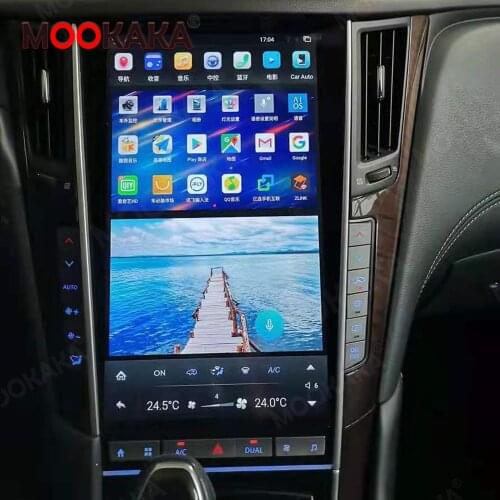 For Infiniti Q50 Q50L Q60 2014 - 2021 Car Multimedia Player Tesla Style Android 9 GPS Navigation Auto Radio Stereo Recorder Unit