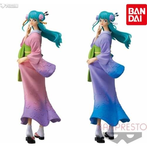 Bandai One Piece Anime Figure Flash Charm Wano Country Kozuki Hiyori Genuine Model Collection Decoration Children Toys