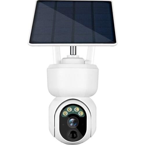 Solar Security Camera Outdoor, 1080P Full High Definition Wireless Solar Battery Powered Camera With 6pcs Battery, Night Vision