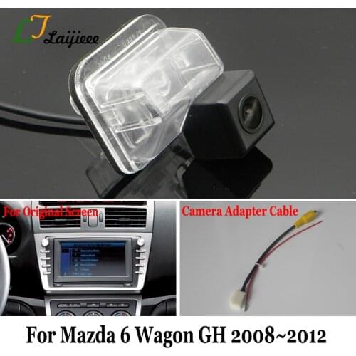 For Mazda 6 wagon GH 2008 2009 2010 2011 2012 Rearview Parking Camera & Adapter Cable / OEM Monitor Compatible HD Reverse Camera