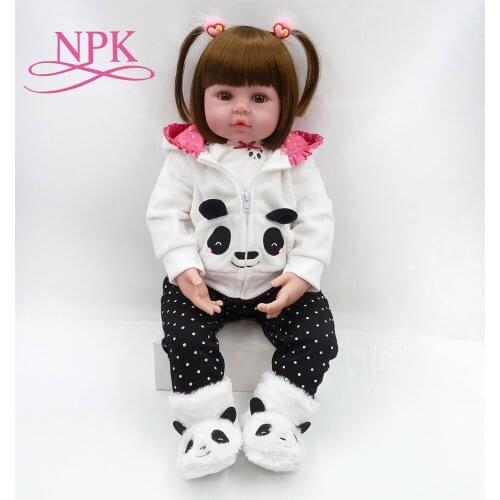NPK Latest new 58cm Silicone Reborn Boneca Realista Fashion Baby Dolls For Princess Children Birthday Gift Bebes Reborn Dolls